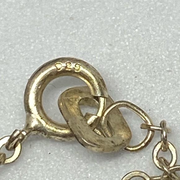 Amber color dangling beads necklace (301) - Picture 3 of 3